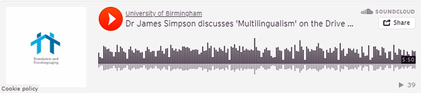 Dr James Simpson discusses ‘Multilingualism’ on the Drive Time Show on Voice of Islam on 13 July 2017